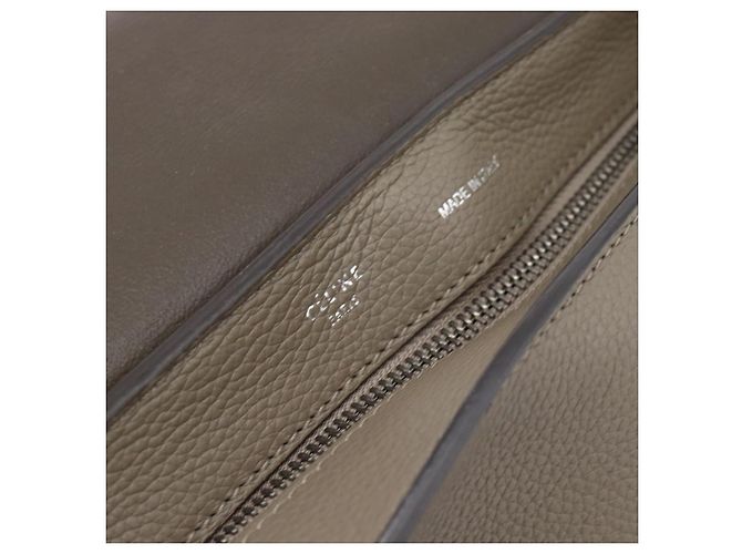 Céline Borsa Trapeze CELINE in pelle 2way Grigio Argento Auth 192250V Marrone - vista 22