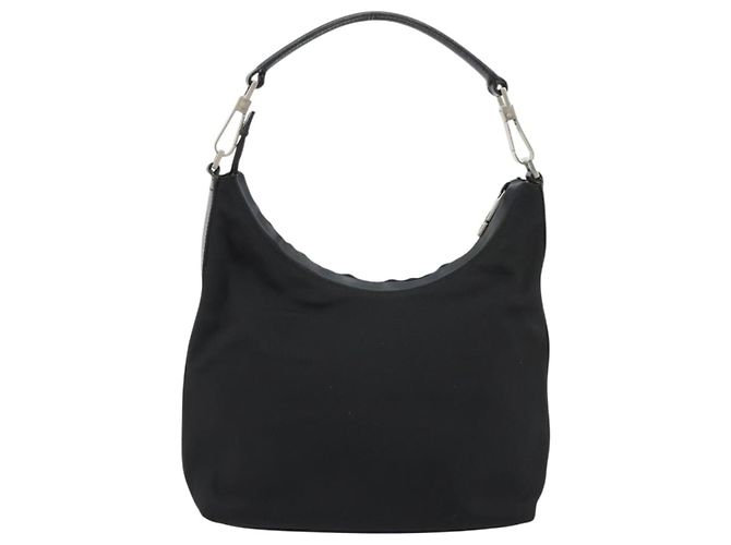 Borsa a Spalla GUCCI Tela Nero Argento 000 0602 Auth gh2166 - vista 2