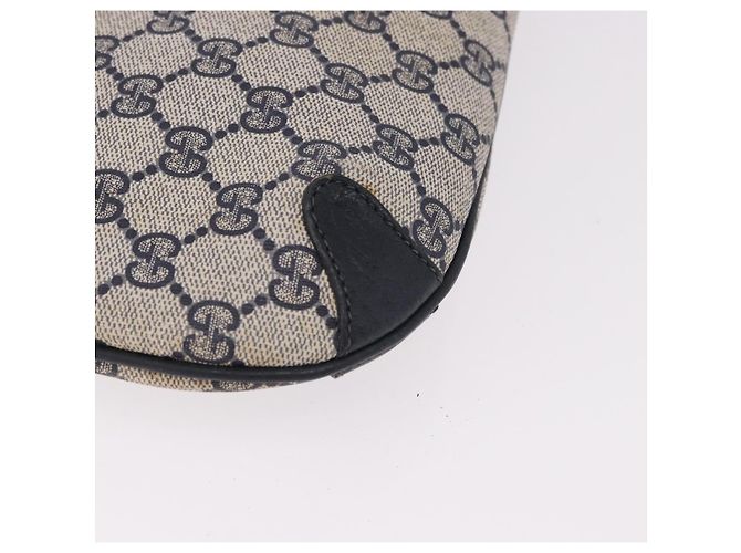 Borsa a tracolla GUCCI GG Supreme Sherry Line PVC Blu Navy Oro 39 02 026 Auth ep15125 D'oro - vista 14