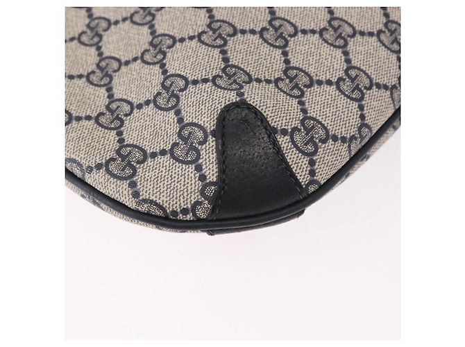 Borsa a tracolla GUCCI GG Supreme Sherry Line PVC Blu Navy Oro 39 02 026 Auth ep15125 D'oro - vista 16