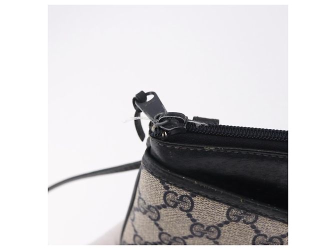 Borsa a tracolla GUCCI GG Supreme Sherry Line PVC Blu Navy Oro 39 02 026 Auth ep15125 D'oro - vista 9