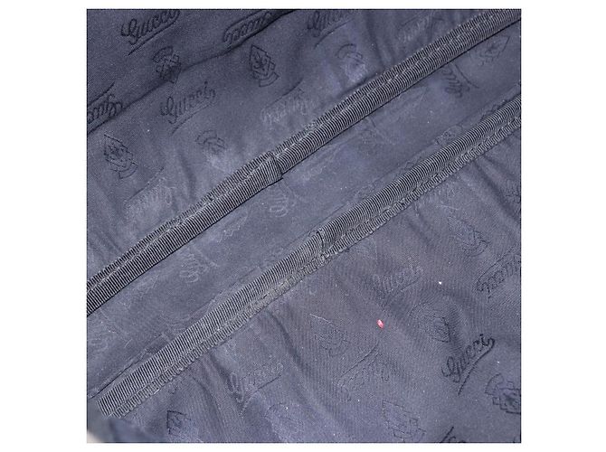 GUCCI GG implementation Business Bag PVC Silver Black 201480 Auth ka5257 Nero Argento - vista 11