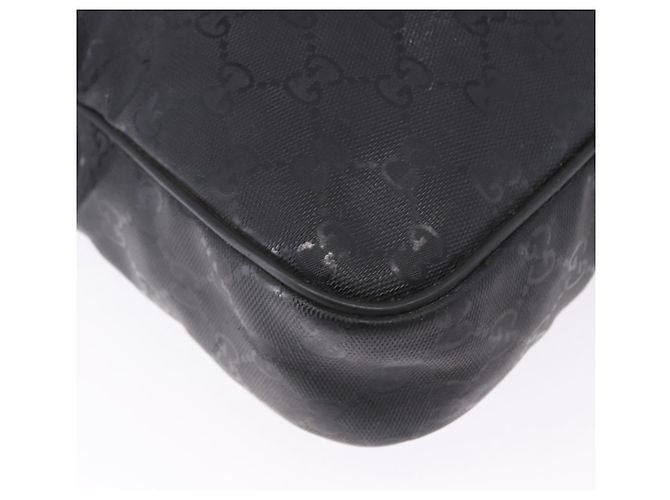 GUCCI GG implementation Business Bag PVC Silver Black 201480 Auth ka5257 Nero Argento - vista 15