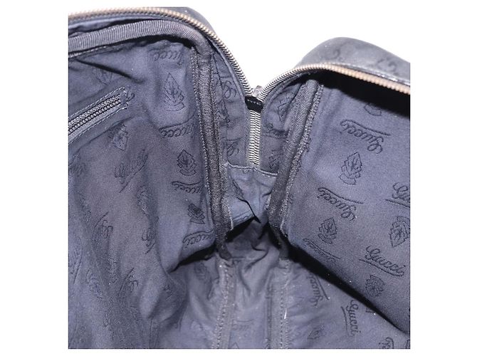 GUCCI GG implementation Business Bag PVC Silver Black 201480 Auth ka5257 Nero Argento - vista 19