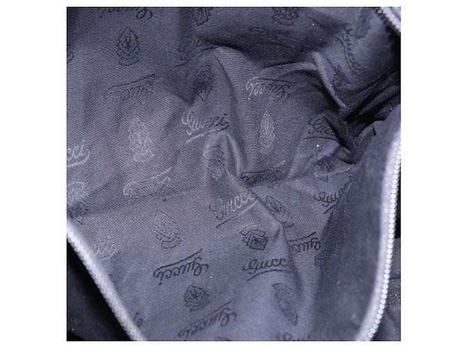 GUCCI GG implementation Business Bag PVC Silver Black 201480 Auth ka5257 Nero Argento - vista 22