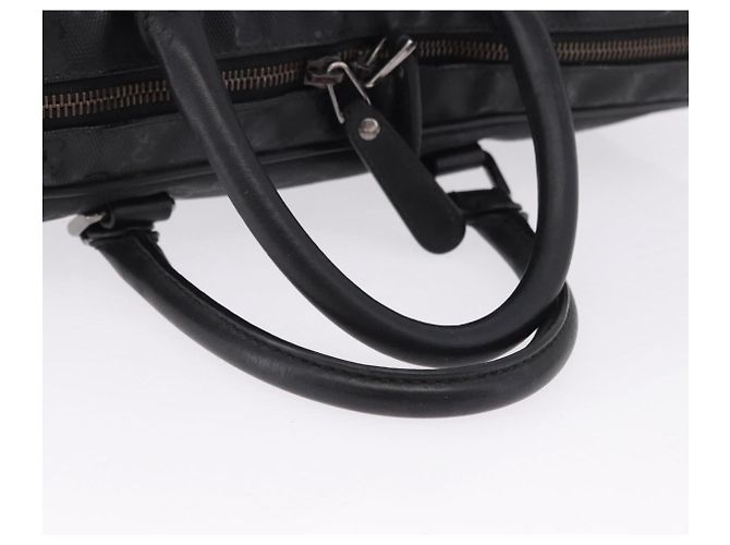 GUCCI GG implementation Business Bag PVC Silver Black 201480 Auth ka5257 Nero Argento - vista 7