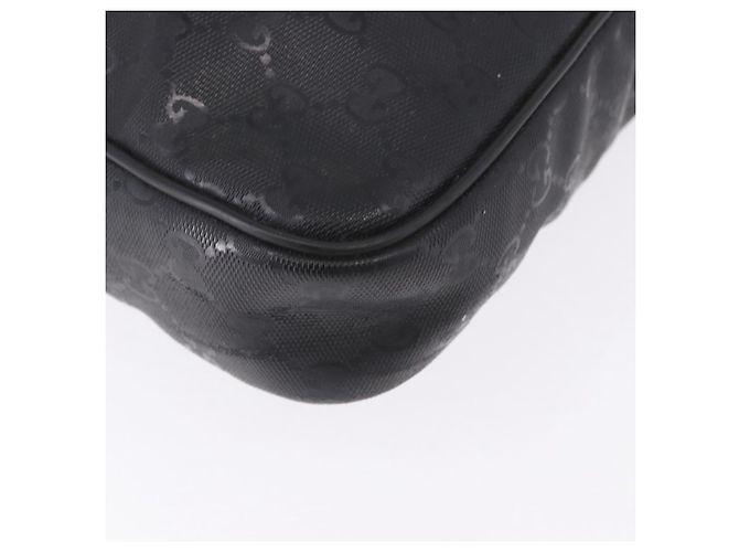 GUCCI GG implementation Business Bag PVC Silver Black 201480 Auth ka5257 Nero Argento - vista 9