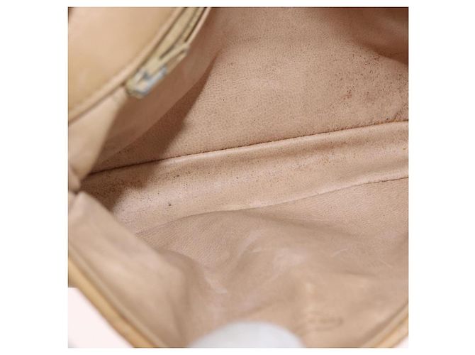CHANEL Marsupio Matelasse in pelle di agnello Beige Oro CC Auth bs36144 D'oro - vista 11