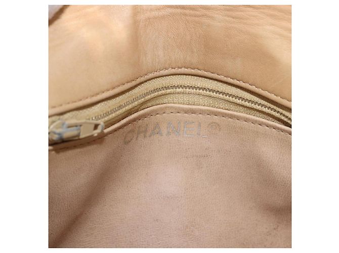 CHANEL Marsupio Matelasse in pelle di agnello Beige Oro CC Auth bs36144 D'oro - vista 18