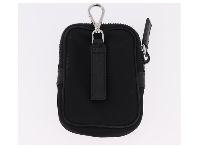 Borsa a Spalla PRADA Nylon Nero Argento Auth SW2639M - vista 25