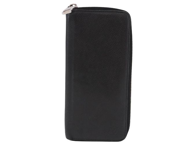 LOUIS VUITTON Taiga Zippy Wallet Cartera Vertical Ardoise M32822 LV Auth BA14417 Gris - vista 13