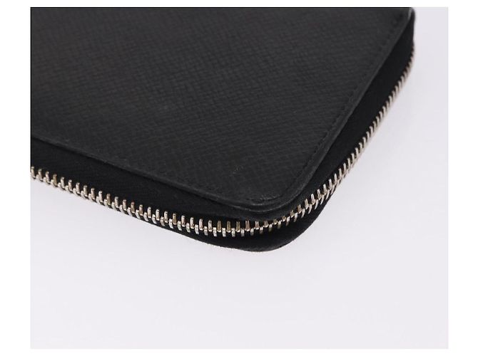 LOUIS VUITTON Taiga Zippy Wallet Cartera Vertical Ardoise M32822 LV Auth BA14417 Gris - vista 15