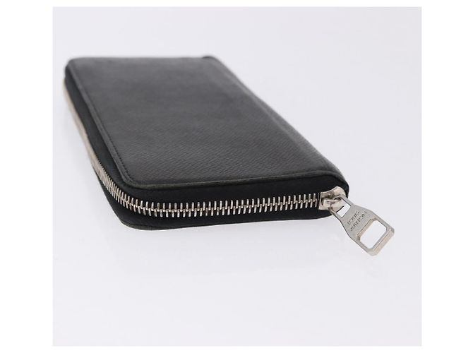LOUIS VUITTON Taiga Zippy Wallet Cartera Vertical Ardoise M32822 LV Auth BA14417 Gris - vista 5