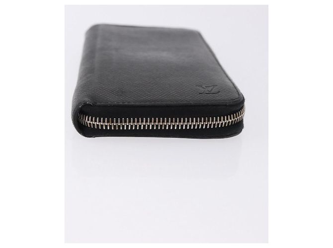 LOUIS VUITTON Taiga Zippy Wallet Cartera Vertical Ardoise M32822 LV Auth BA14417 Gris - vista 6