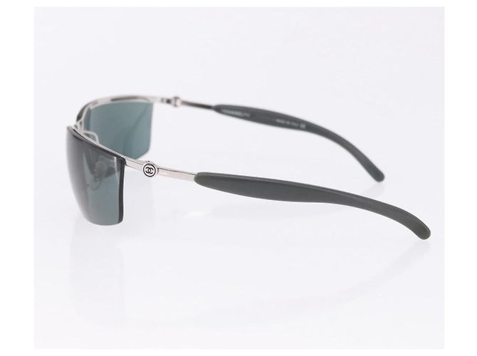 Gafas de sol CHANEL metal Verde CC Auth 192844M - vista 5
