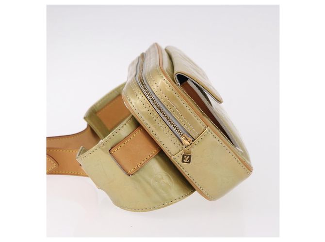 LOUIS VUITTON Monogram Vernis Fulton Waist Bag Gris M91041 LV Auth 192047 Grigio - vista 4