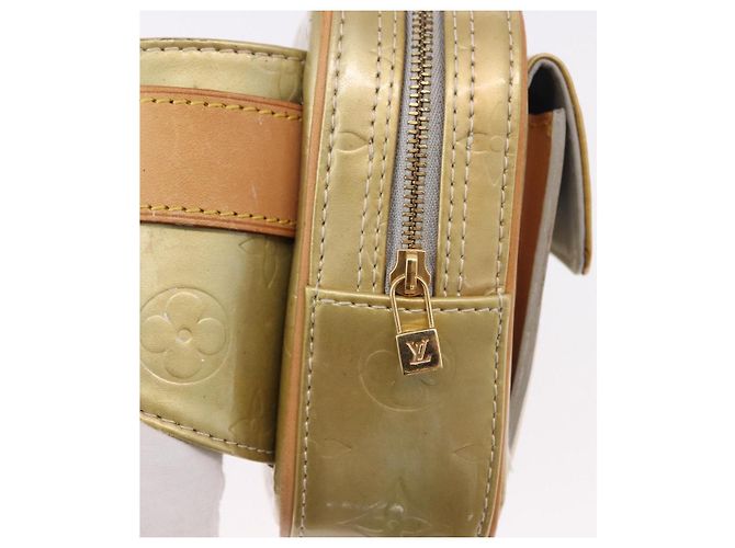 LOUIS VUITTON Monogram Vernis Fulton Waist Bag Gris M91041 LV Auth 192047 Grigio - vista 9