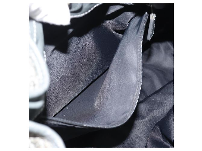 Borsa a tracolla Christian Dior Canage Nylon Grigio Argento Auth ep15322 Marrone - vista 11
