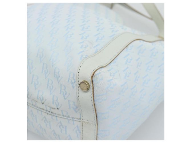 BOTTEGA VENETA Tote Bag Canvas Hellblau Gold Auth bs36249 Golden - Ansicht 16