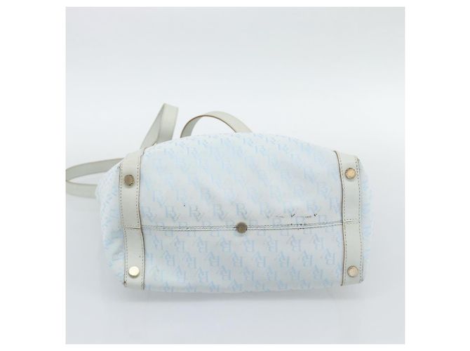 BOTTEGA VENETA Tote Bag Canvas Hellblau Gold Auth bs36249 Golden - Ansicht 5