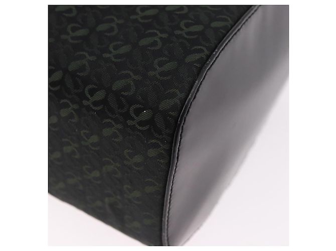 LOEWE Anagram Clutch Bag Canvas Schwarz Gold Auth bs36077V Golden - Ansicht 14