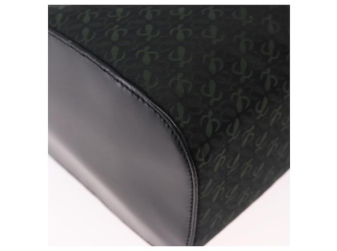 LOEWE Anagram Clutch Bag Canvas Schwarz Gold Auth bs36077V Golden - Ansicht 15