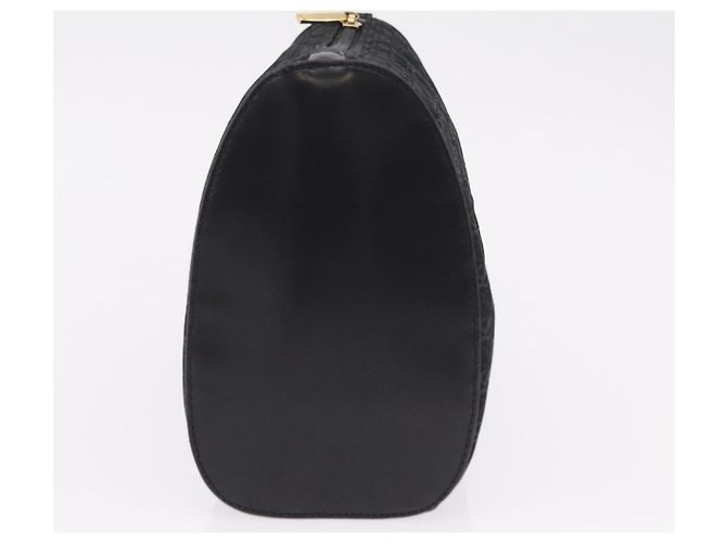 LOEWE Anagram Clutch Bag Canvas Schwarz Gold Auth bs36077V Golden - Ansicht 3
