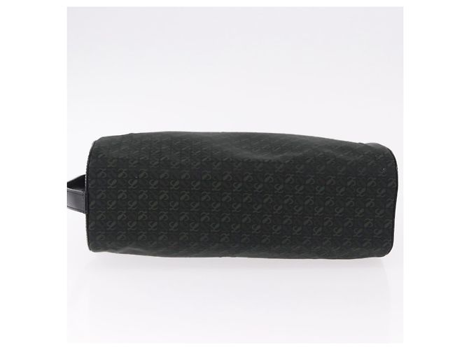LOEWE Anagram Clutch Bag Canvas Schwarz Gold Auth bs36077V Golden - Ansicht 5