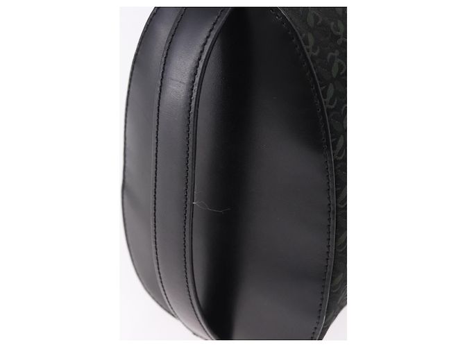 LOEWE Anagram Clutch Bag Canvas Schwarz Gold Auth bs36077V Golden - Ansicht 7