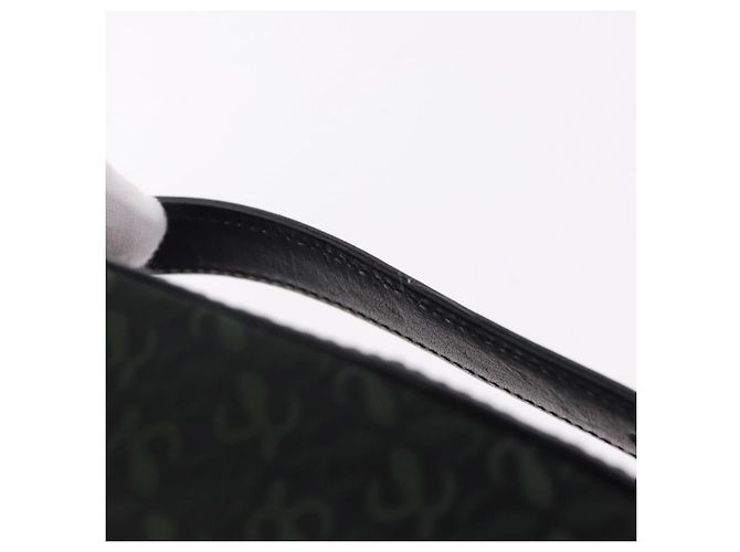 LOEWE Anagram Clutch Bag Canvas Schwarz Gold Auth bs36077V Golden - Ansicht 8