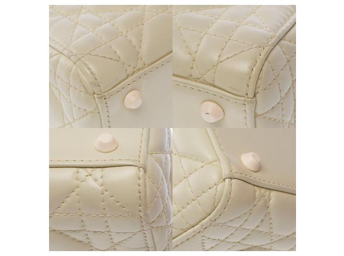 Borsa DIOR Lady Dior in Pelle Beige - 103758 - vista 11