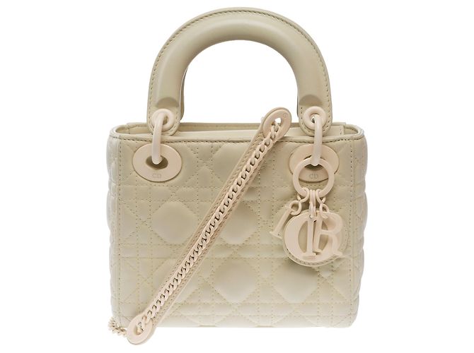 Borsa DIOR Lady Dior in Pelle Beige - 103758 - vista 2