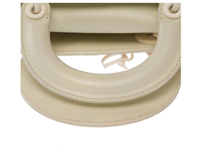 Borsa DIOR Lady Dior in Pelle Beige - 103758 - vista 9