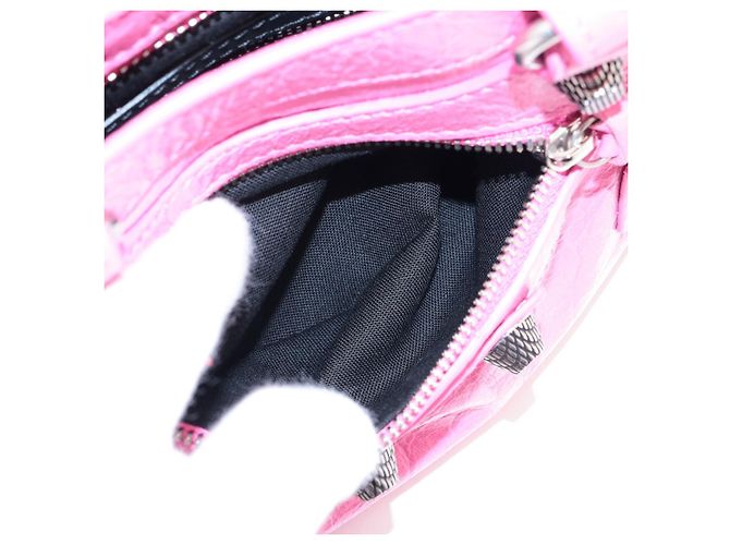 Balenciaga Borsa a tracolla Le Cagole Mini in pelle di agnello rosa - vista 10