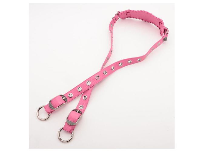 Balenciaga Borsa a tracolla Le Cagole Mini in pelle di agnello rosa - vista 7