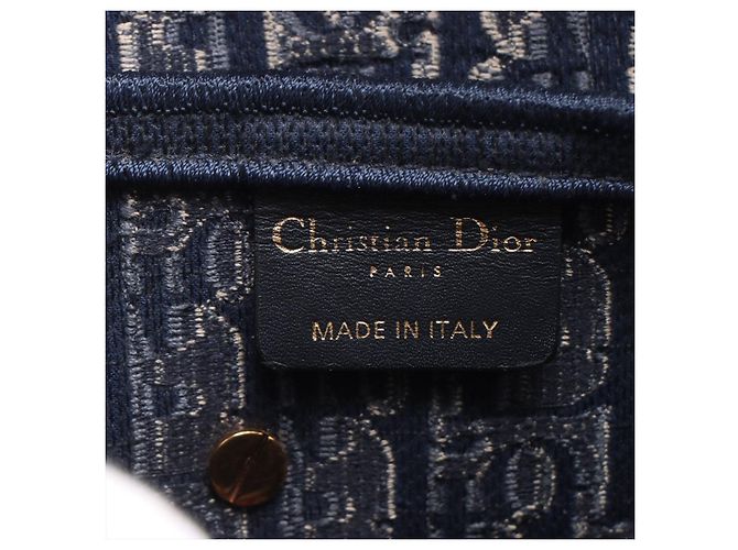 Dior Borsa a 2 vie Saddle Velour Oblique Blu - vista 9