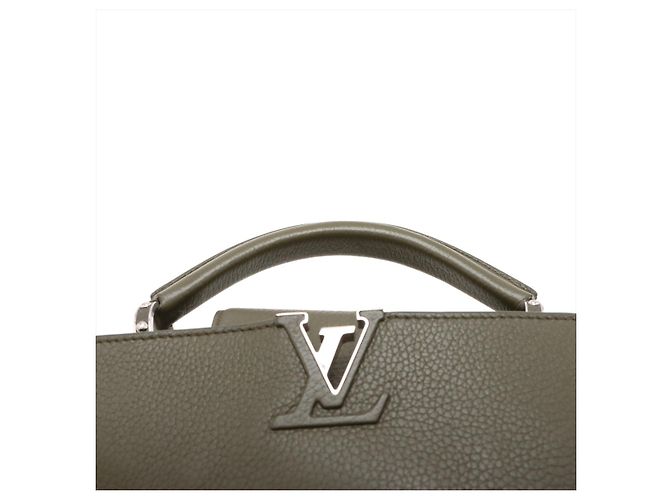 Louis Vuitton Borsa Capucines BB Taurillon Leather Verde - vista 6