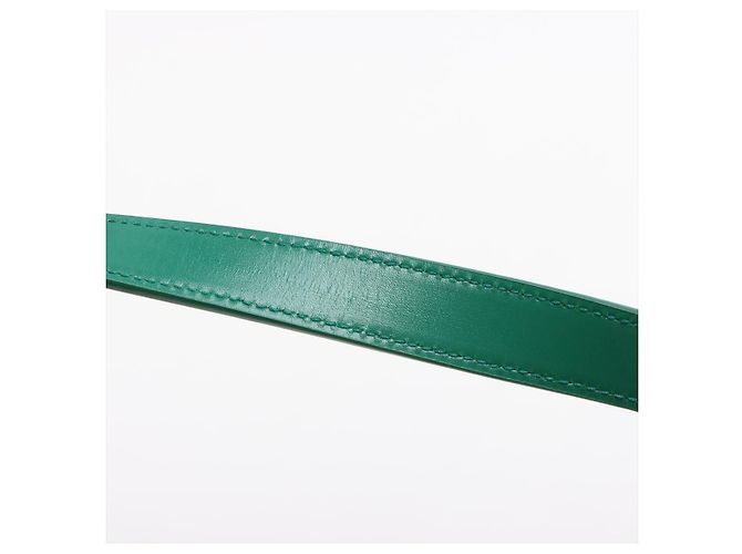 Saint Laurent Solferino Medium Leather Flap Crossbody Green Verde - vista 12
