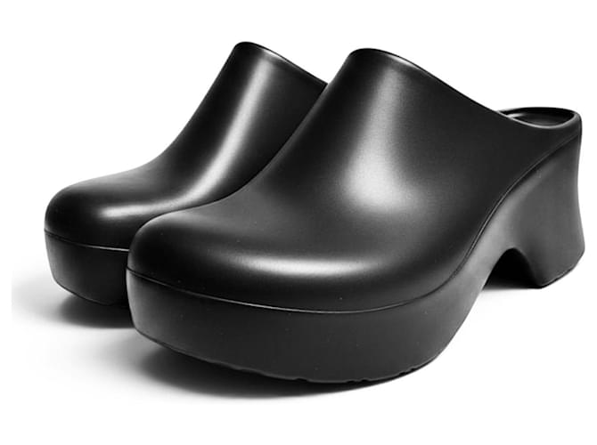 Zoccoli Loewe in gomma neri Nero - vista 14