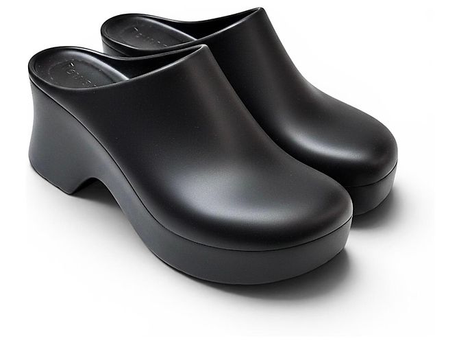 Zoccoli Loewe in gomma neri Nero - vista 20
