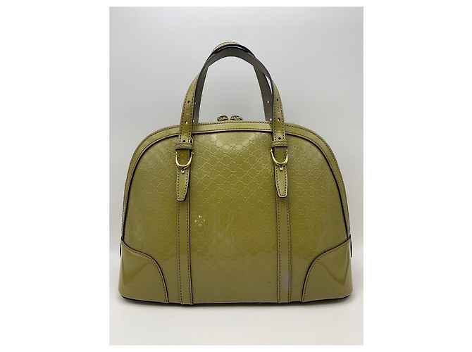 Gucci GG Monogramm Boston Dome-Tasche aus Lackleder - Ansicht 2