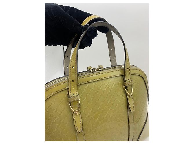 Gucci GG Monogramm Boston Dome-Tasche aus Lackleder - Ansicht 3