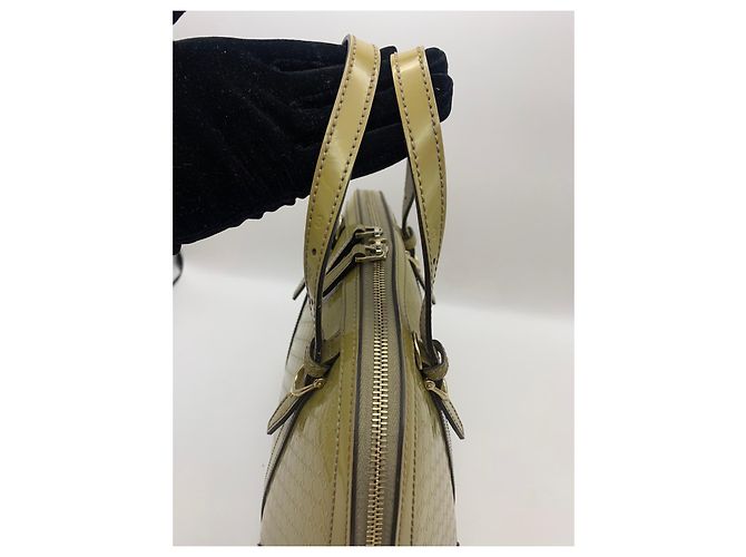 Gucci GG Monogramm Boston Dome-Tasche aus Lackleder - Ansicht 4