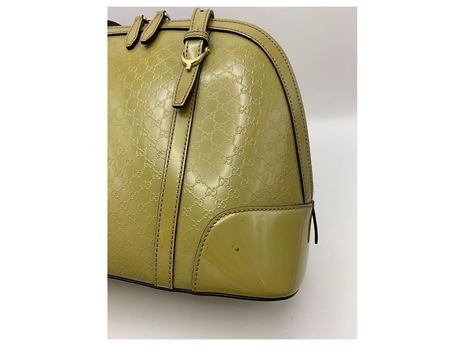 Gucci GG Monogramm Boston Dome-Tasche aus Lackleder - Ansicht 6