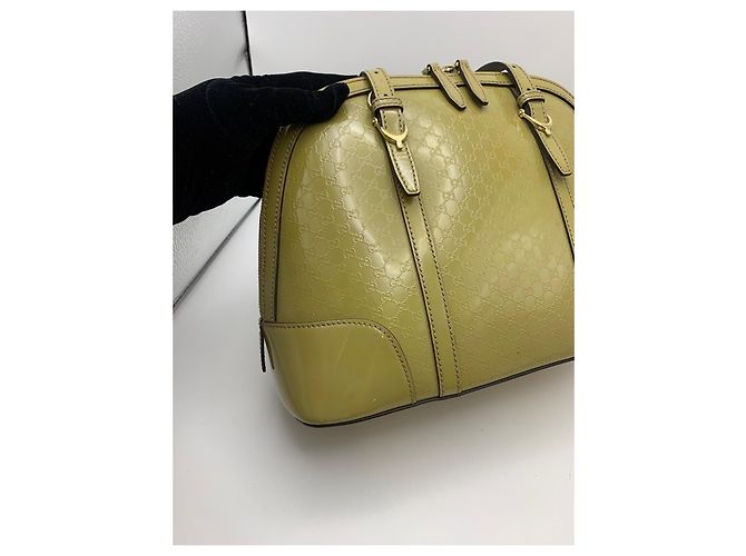 Gucci GG Monogramm Boston Dome-Tasche aus Lackleder - Ansicht 7