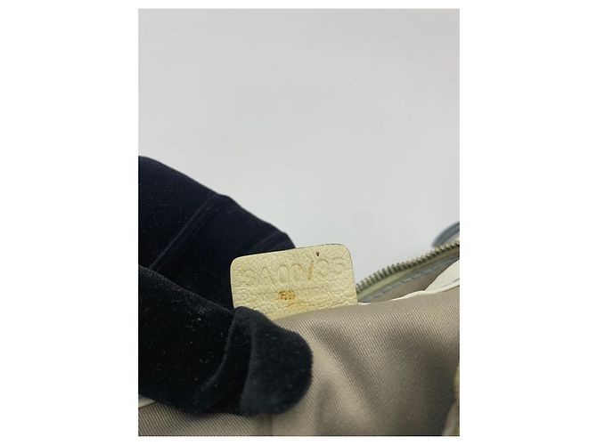Triomphe Céline Celine Mini Borsa a Tracolla Tela Blue Macadam Bianco - vista 12