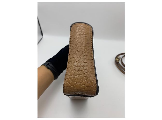 Michael Kors Borsa in pelle stampa coccodrillo Marrone - vista 6