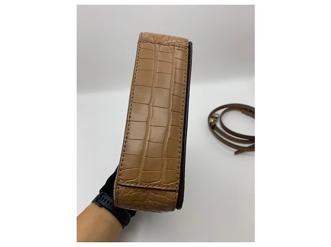 Michael Kors Borsa in pelle stampa coccodrillo Marrone - vista 7