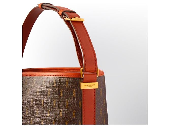Saint Laurent Monogramm Canvas Shopper Mehrfarben - Ansicht 12