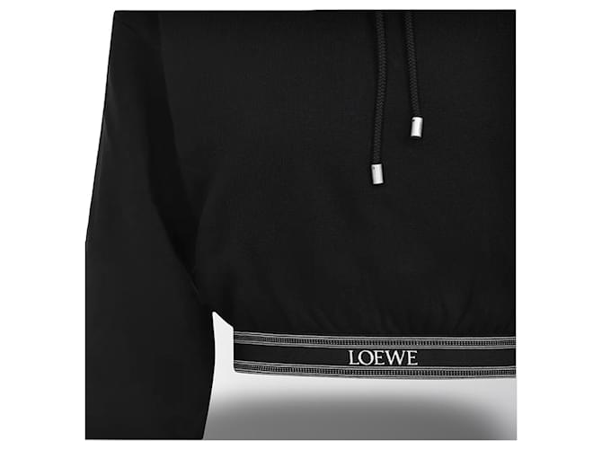 Sudadera corta de algodón Loewe - Negro - vista 11